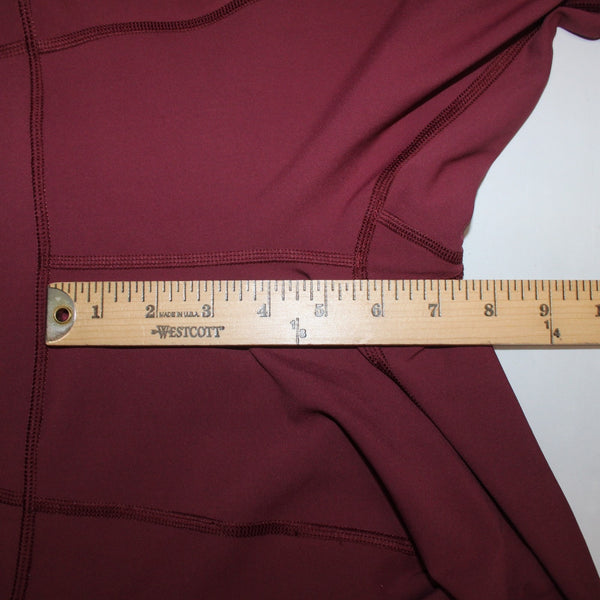 Lululemon AW Pant Sz 6 x 25 Brick Red Pink Pull On Nylon Lycra Elastane AW Pant