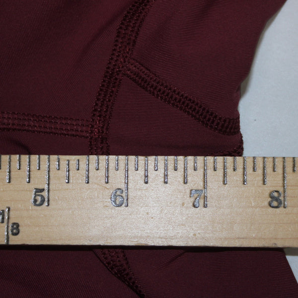 Lululemon AW Pant Sz 6 x 25 Brick Red Pink Pull On Nylon Lycra Elastane AW Pant