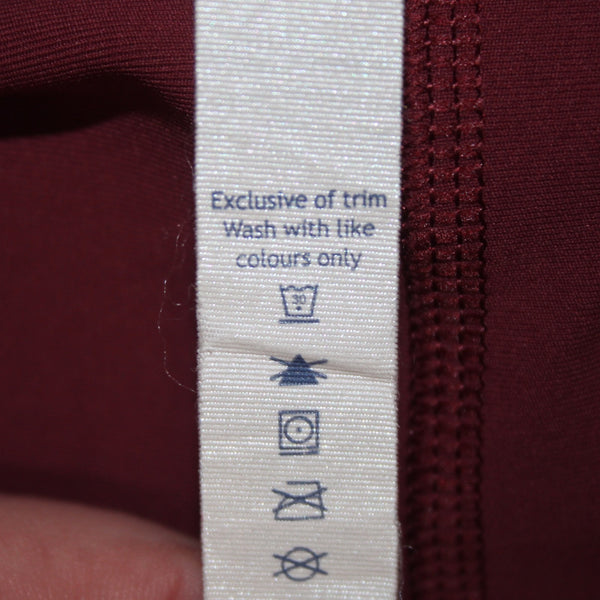 Lululemon AW Pant Sz 6 x 25 Brick Red Pink Pull On Nylon Lycra Elastane AW Pant