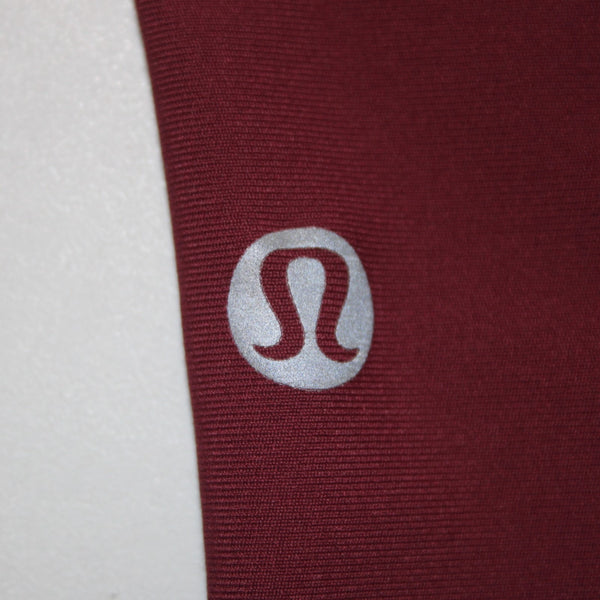 Lululemon AW Pant Sz 6 x 25 Brick Red Pink Pull On Nylon Lycra Elastane AW Pant