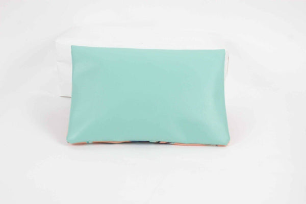 Rachel Pally Coral Multi 6.25 X 10 X 2.5 Zip Closure Clutch Cosmetic Bag