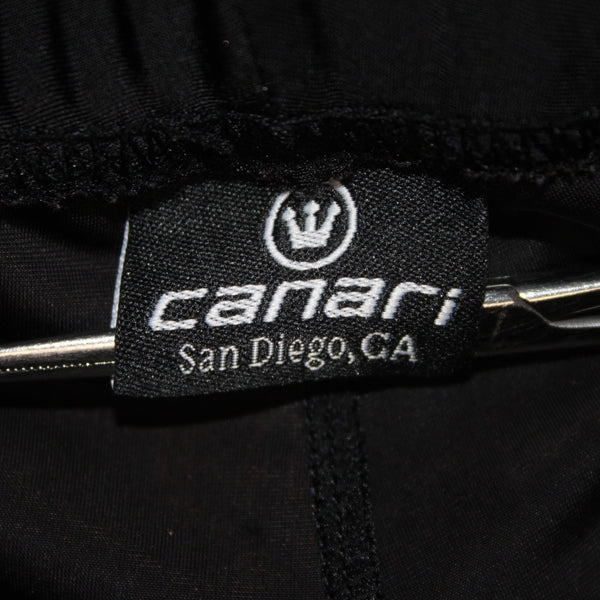 Canari AW Shorts Sz Sz M x 7 Black Elastic Waist Butt Bike Padding Poly Spandex