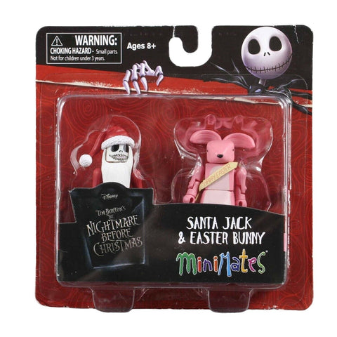 The Nightmare Before Christmas Santa Jack & Easter Bunny Minimates