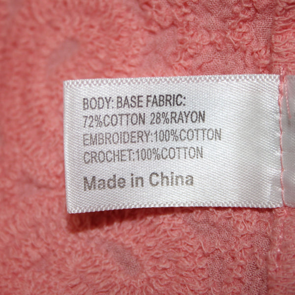 Lane Bryant Top NEW $60 Sz 26/28 Pink Embroidered Tie Cotton Rayon Top