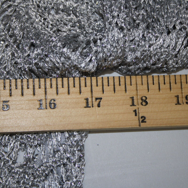 Chicos NEW $99 Sz 1 Silver Shine Stitch Theodora Pullover Rayon Poly Sweater Top
