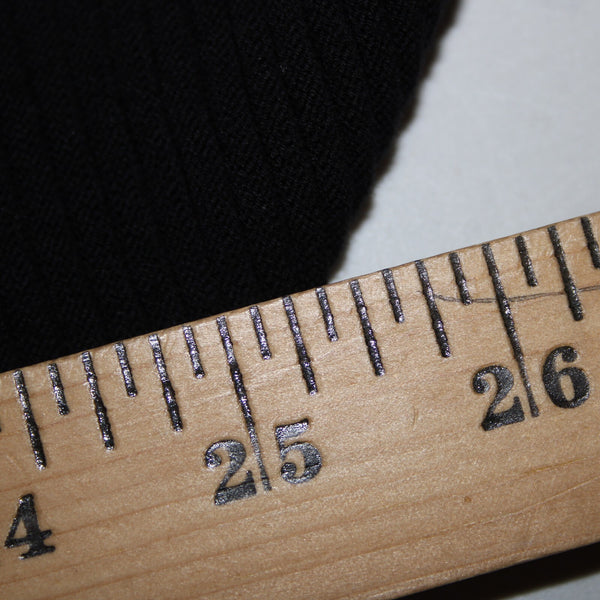 Cos Sz XS/S Black Ribbed 3/4 Sleeve 100% Cotton Wrap Cardigan Sweater