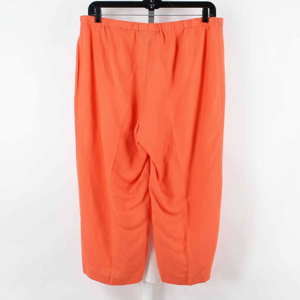 Lane Bryant Sz 16 X 23 Coral Linen Blend Capri Crop Pant