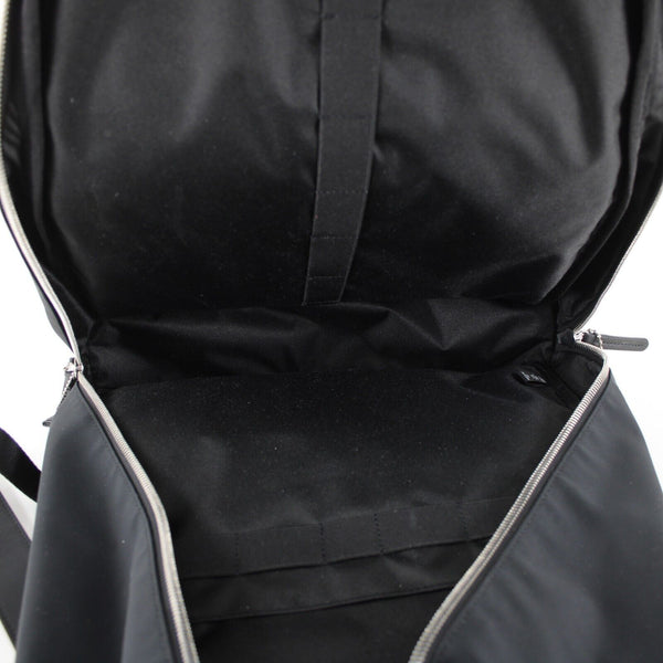 Haerfest 18 x 14 Black Silver Pockets Mercedes Benz Logo Nylon Leather Backpack