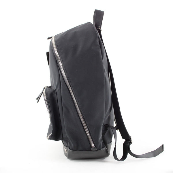 Haerfest 18 x 14 Black Silver Pockets Mercedes Benz Logo Nylon Leather Backpack