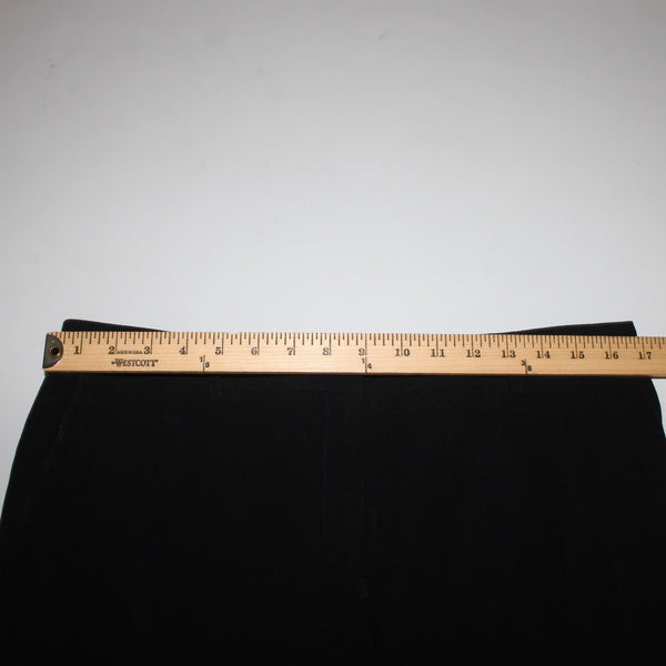Akris Punto Pant Sz 10 x 30 Black Pockets Sheer 100% Wool Pant