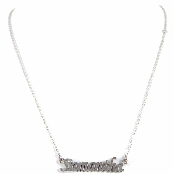 SAMANTHA NEW Silvertone Rhinestone Accent 14.5" w 4.5" Multi Ring Ext Necklace