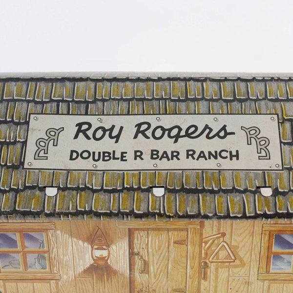 Marx Vintage Roy Rogers Double R Bar Ranch 11 x 5 x 6 Painted Tin Barn