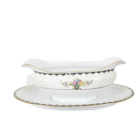 Noritake 10 X 6 Romeo Cream Floral Gravy Boat