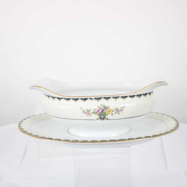 Noritake 10 X 6 Romeo Cream Floral Gravy Boat