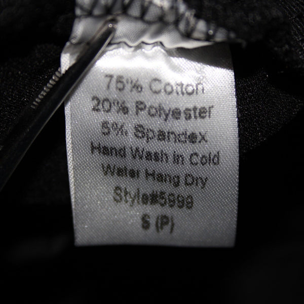 Carmin Sz S x 26 Black Gold Silver Studs Elastic Waist Cotton Polyester Pant