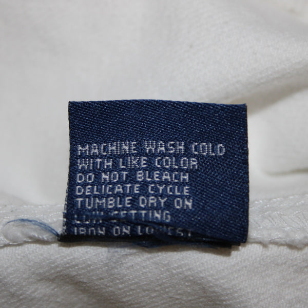 Hi Gorgeous NEW $245 Covo Sz M White Black Logo Button 100% Cotton Crop Jacket