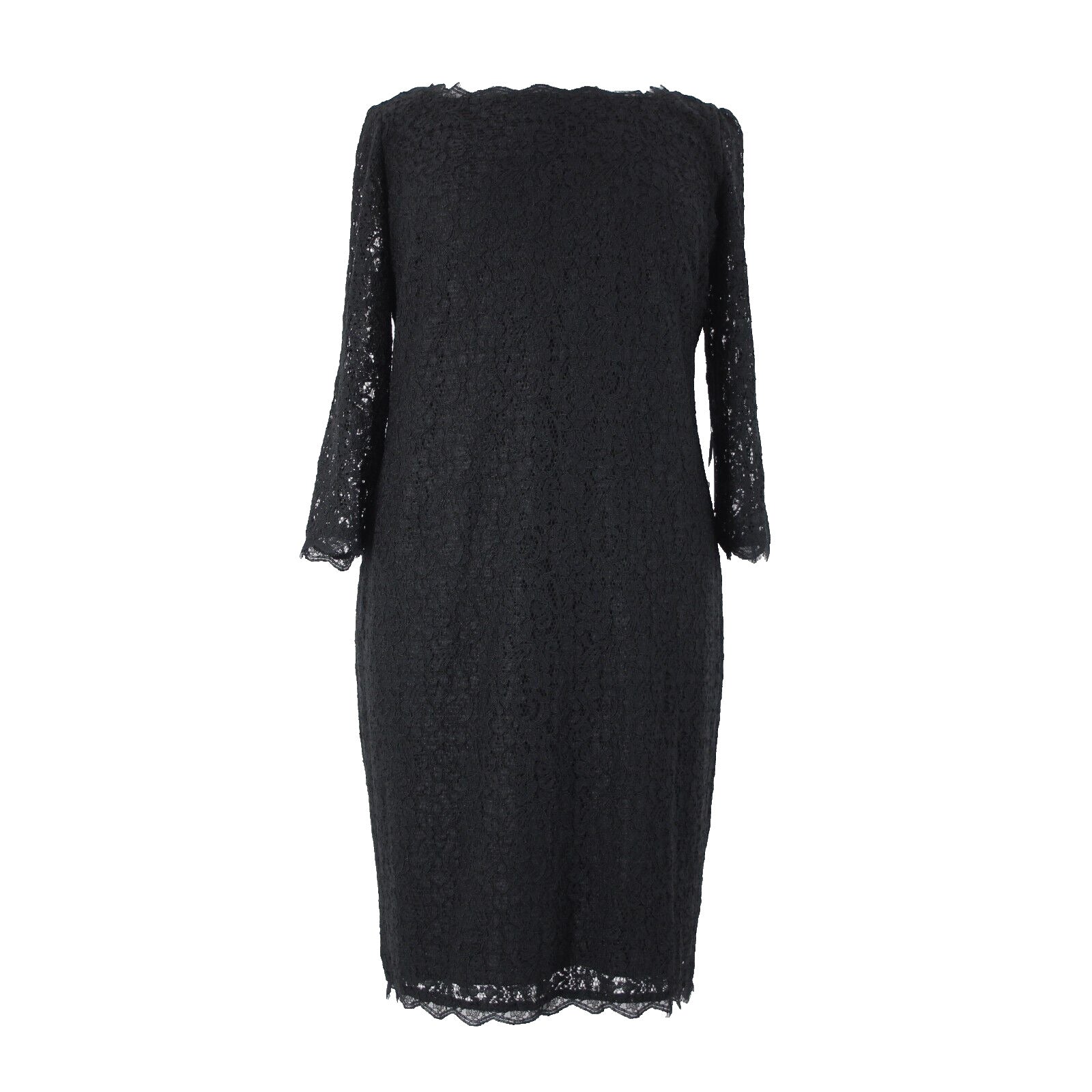 Adrianna Papell NEW Sz 22W Black Lace Lined Viscose Nylon Knee Length Dress