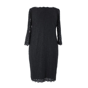 Adrianna Papell NEW Sz 22W Black Lace Lined Viscose Nylon Knee Length Dress