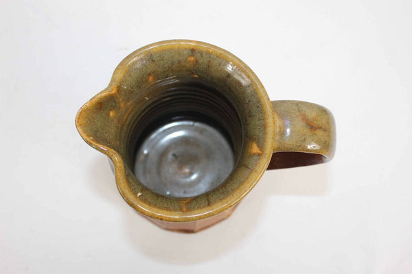 Rockhouse Pottery Signed Poole 1996 Mottled Green Hand Thrown Pitcher
