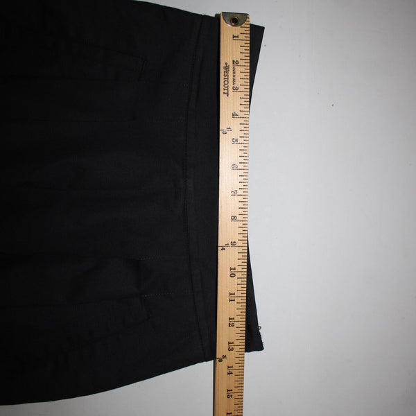 Cartonnier Sz 2 Black Cotton Spandex Blend Belted Pocket Bohemian Trouser Pants