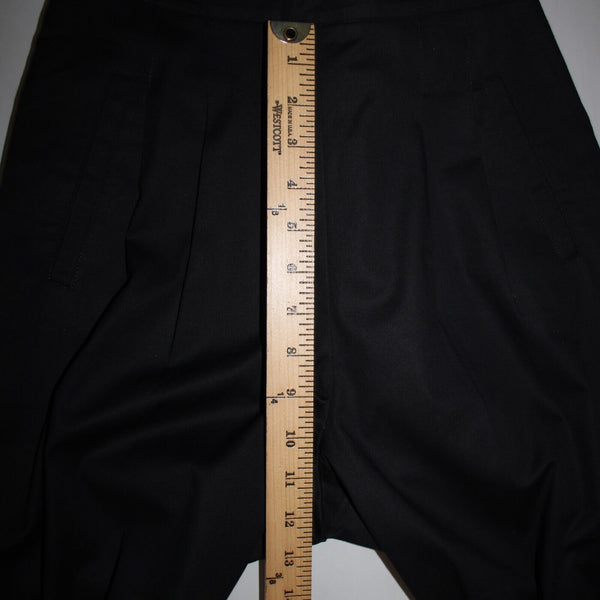 Cartonnier Sz 2 Black Cotton Spandex Blend Belted Pocket Bohemian Trouser Pants