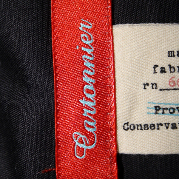 Cartonnier Sz 2 Black Cotton Spandex Blend Belted Pocket Bohemian Trouser Pants