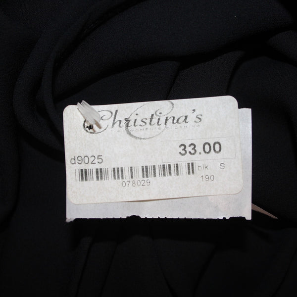 Red Dolly Top NEW $33 Sz S Black V Neck Peplum 100% Polyester Top