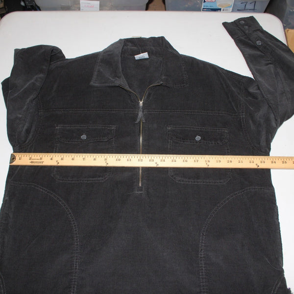 Offline Jacket NEW $65 Sz SP Black Corduroy Collared Pockets 100% Cotton Jacket