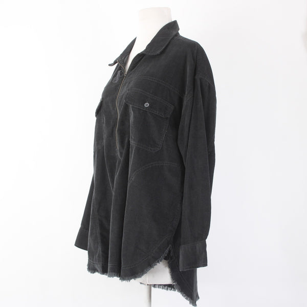 Offline Jacket NEW $65 Sz SP Black Corduroy Collared Pockets 100% Cotton Jacket