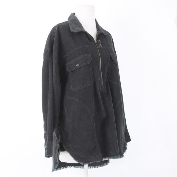 Offline Jacket NEW $65 Sz SP Black Corduroy Collared Pockets 100% Cotton Jacket