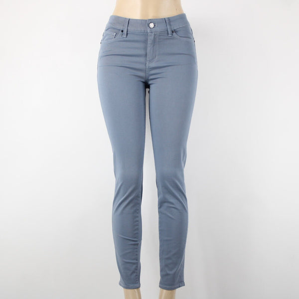 White House Black Market NEW The Skinny Sz 2 x 29 LT Blue Mid Rise Cotton Pant