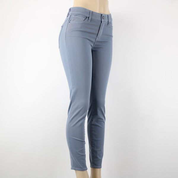 White House Black Market NEW The Skinny Sz 2 x 29 LT Blue Mid Rise Cotton Pant