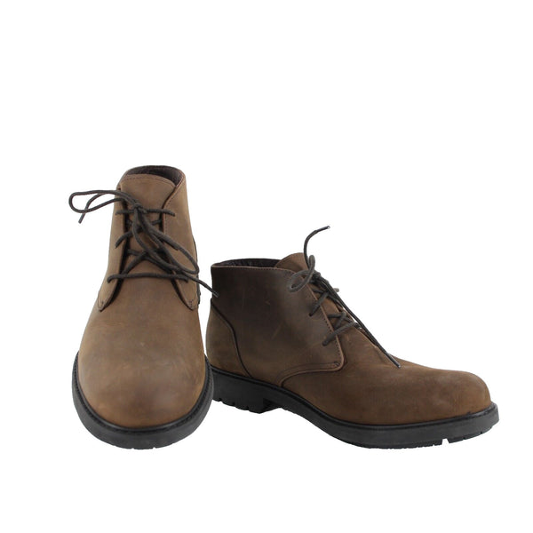 Timberland Sz 9 Dark Brown Weatherproof Lace Up Leather Fabric Lined Ankle Boot