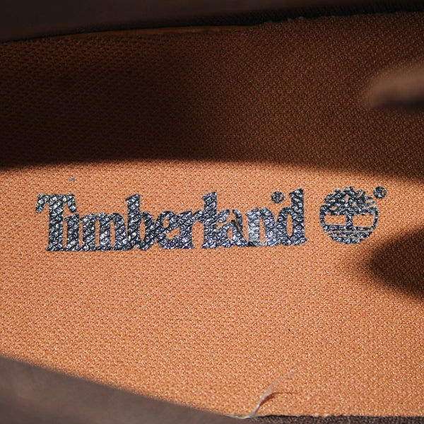 Timberland Sz 9 Dark Brown Weatherproof Lace Up Leather Fabric Lined Ankle Boot