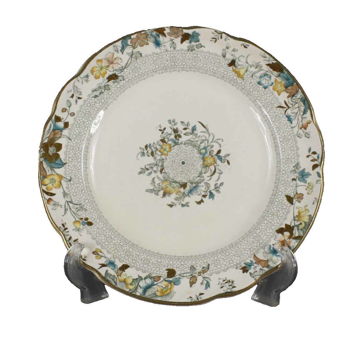 WedgWood Lace 10 X 1 Cream Multicolor Ra No 161762 Dinner Plate 854 #6I