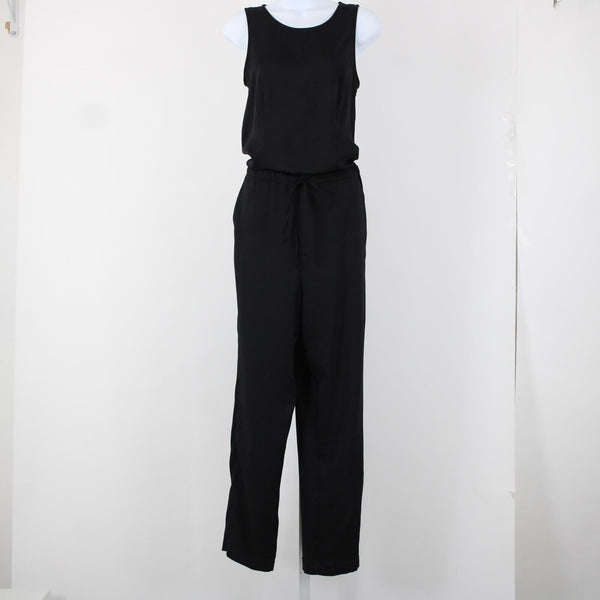 Bcbg Maxazria NEW Liam Sz XS Black Open Lace Back Pocket 100% Polyester Jumpsuit
