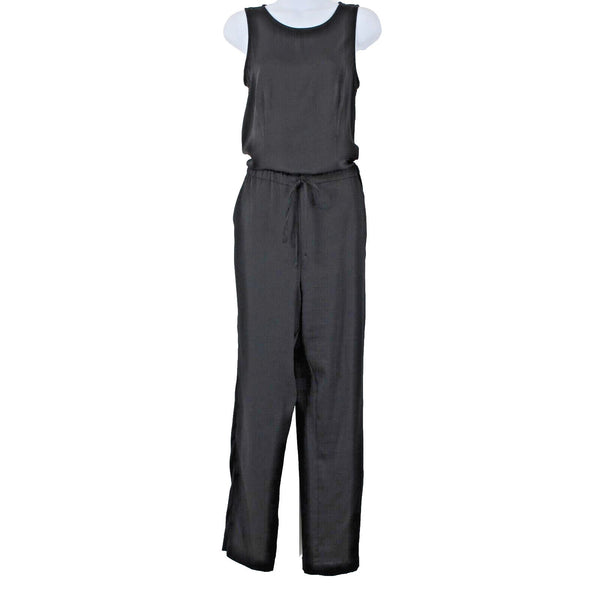 Bcbg Maxazria NEW Liam Sz XS Black Open Lace Back Pocket 100% Polyester Jumpsuit