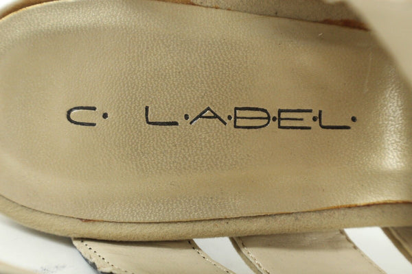 C Label New 7.5 Jocelyn Faux Suede Black Patent 1.25" Platform 5.25" Heels