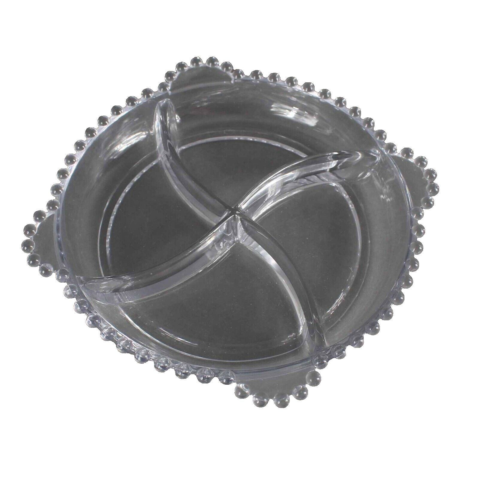 Imperial Candlewick Hobnail 10" Snack Relish Dish Tray