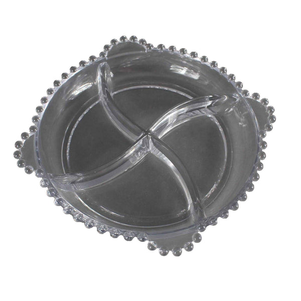 Imperial Candlewick Hobnail 10" Snack Relish Dish Tray