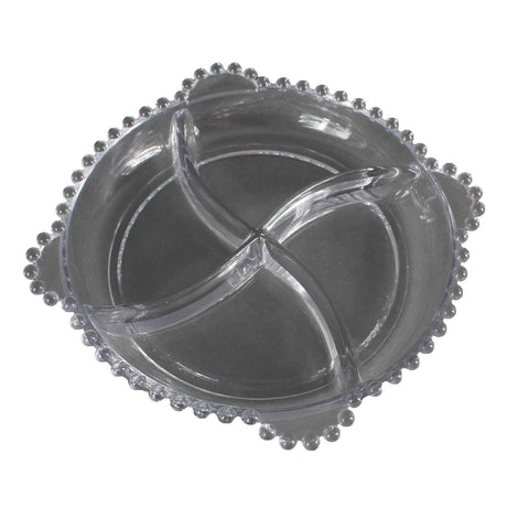Imperial Candlewick Hobnail 10" Snack Relish Dish Tray