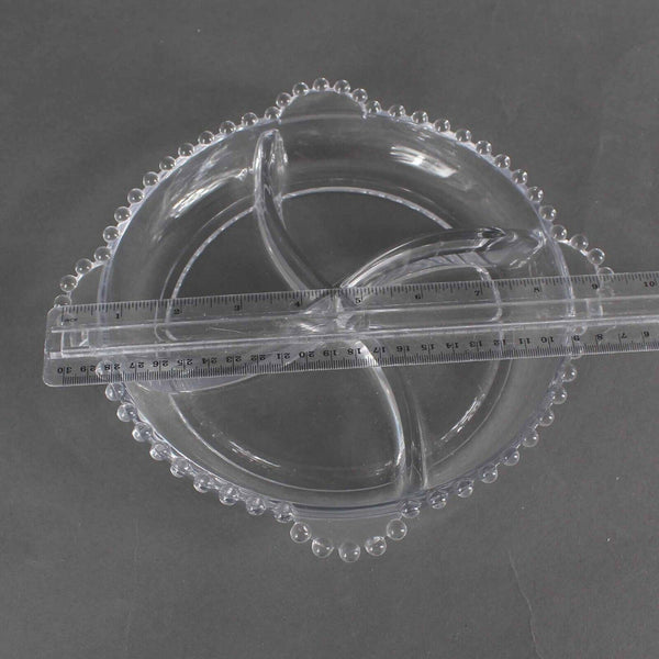 Imperial Candlewick Hobnail 10" Snack Relish Dish Tray
