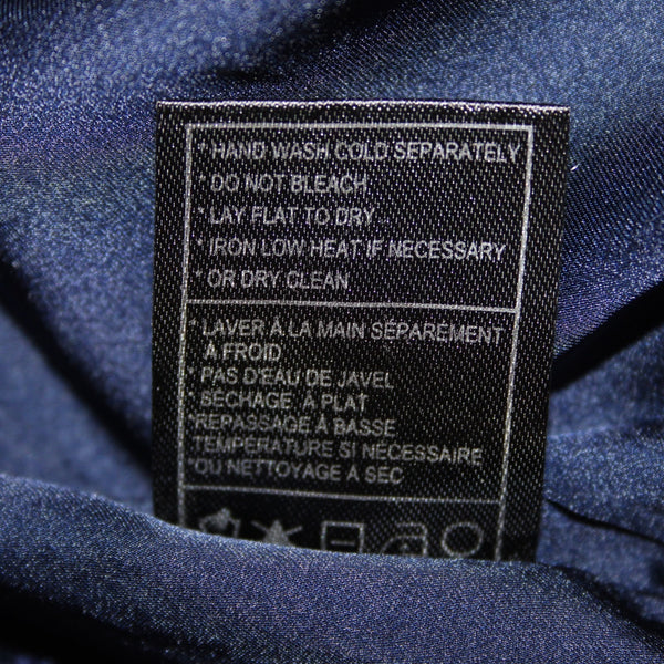 BB Dakota Dress NEW Oilslick Sz 6 Navy Blue Lace Lined Open Back Cotton Dress