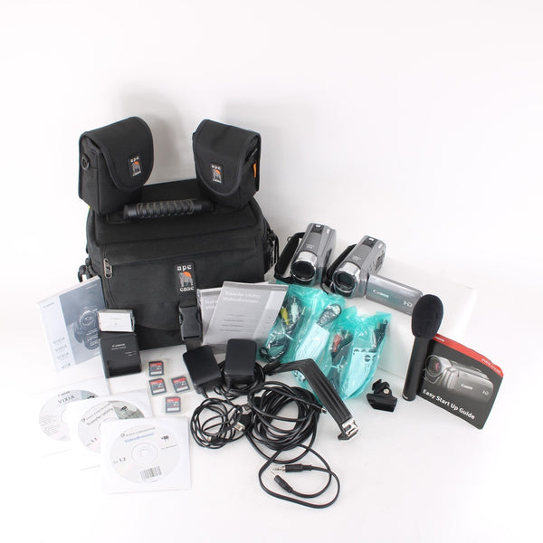 Canon Vixia HF Video Camcorder R200 DC 3.7V HD 28X Zoom W/ Accessories Camcorder