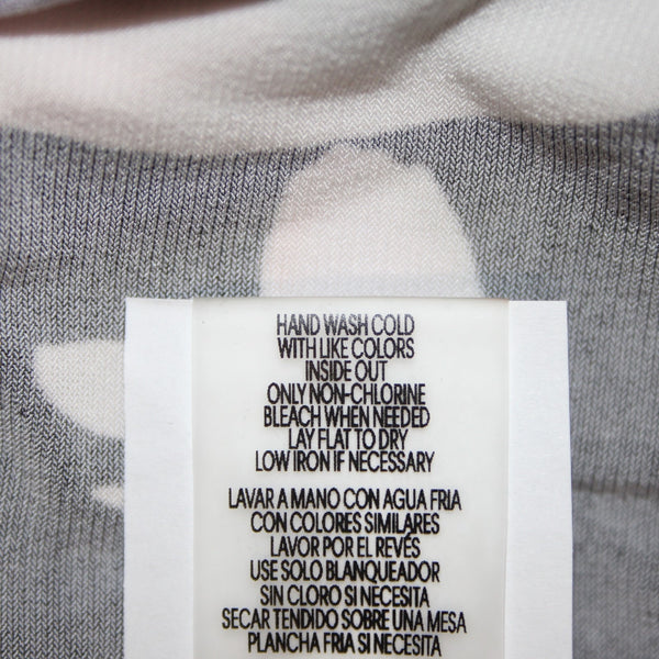 Calvin Klein Dress NEW $110 Sz 2x Black Purple Multi Color Floral Faux Wrap Poly