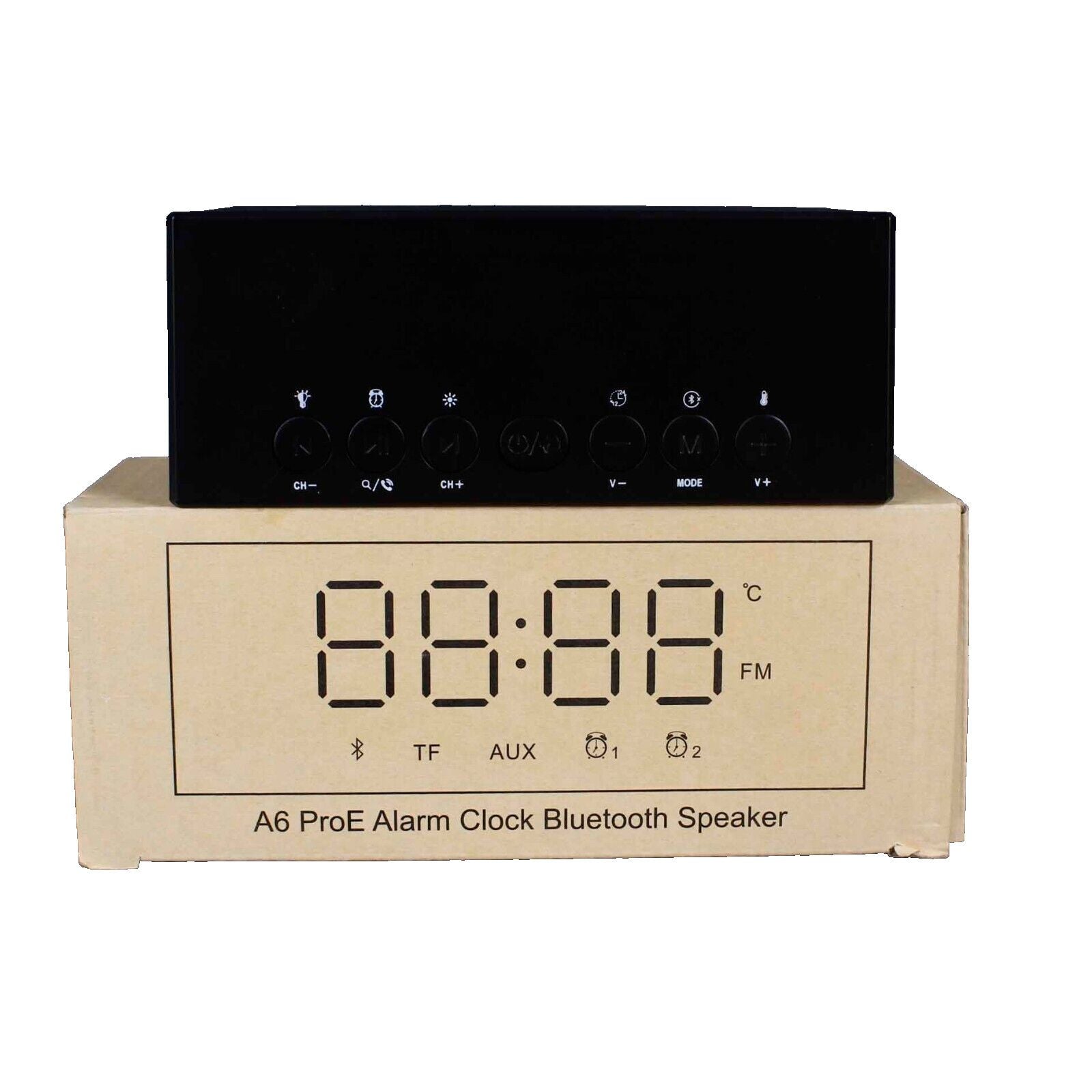 A6 ProE Alarm Clock Bluetooth Speaker