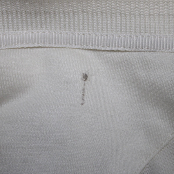 Burberry Shirt White Front Pocket V Neck Short Sleeve 100% Cotton Tee Shirt