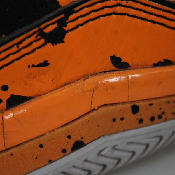Way Of Wade Orange Drip Abaj013-43 Sz 13 Orange Black Lace Up Tennies AS IS Shoe