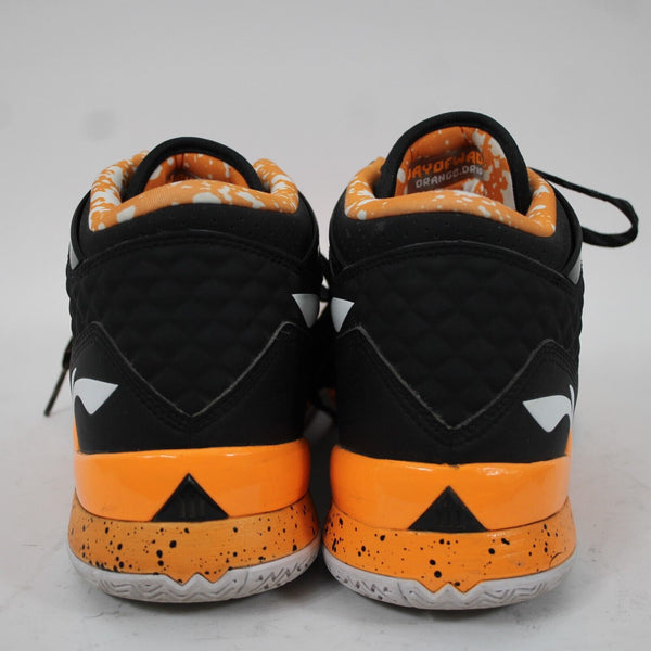 Way Of Wade Orange Drip Abaj013-43 Sz 13 Orange Black Lace Up Tennies AS IS Shoe
