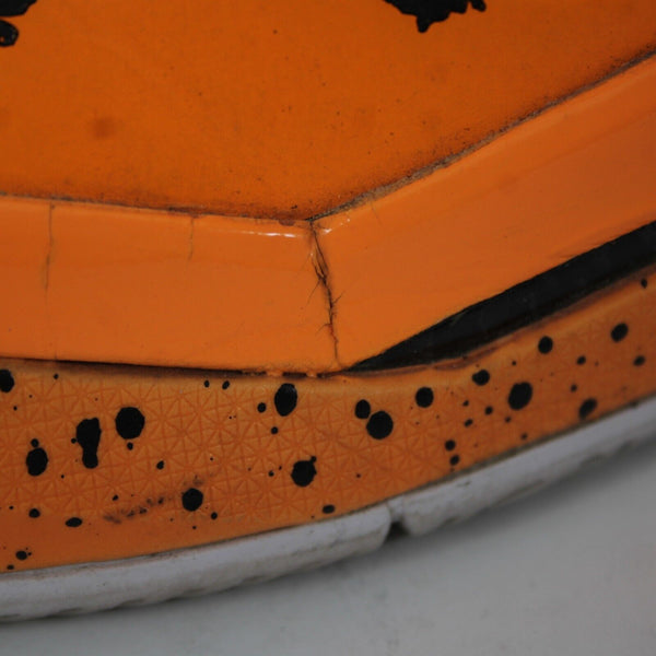 Way Of Wade Orange Drip Abaj013-43 Sz 13 Orange Black Lace Up Tennies AS IS Shoe